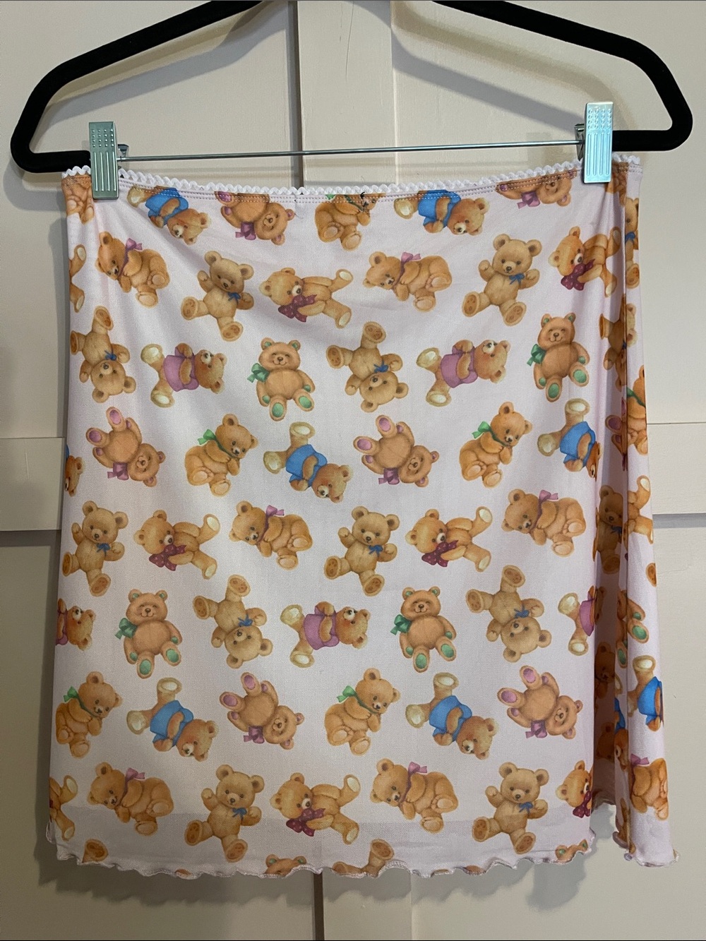 dELiA*s Teddy Bear Print Skater Mini Skirt